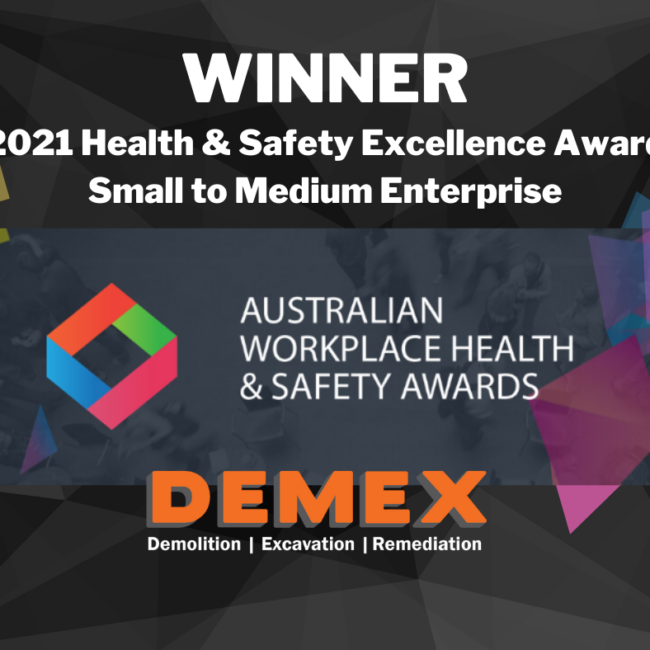Demex wins Australian Workplace Health & Safety Excellence Award